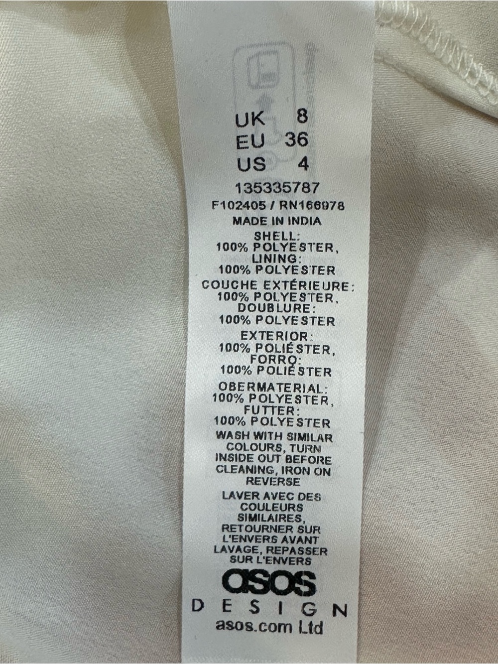 ASOS Striped Maxi Dress Orange/White Size 4 Fluted Hem - Picture 8 of 17